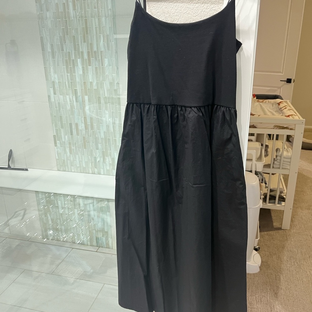 Elegant Black Spaghetti Strap Dress